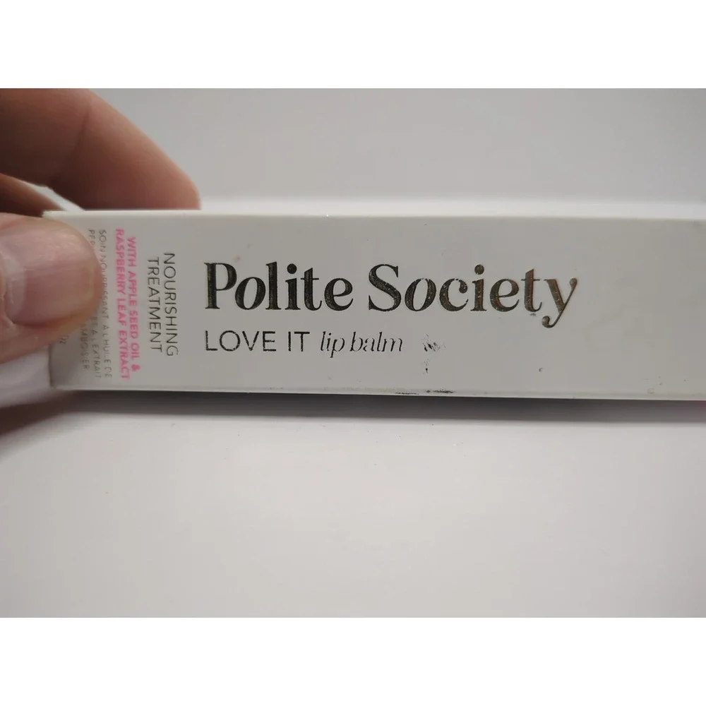 Polite Society LOVE IT Lip Balm Daily Nude Nourishing Plumper  w/ Apple Seed Oil